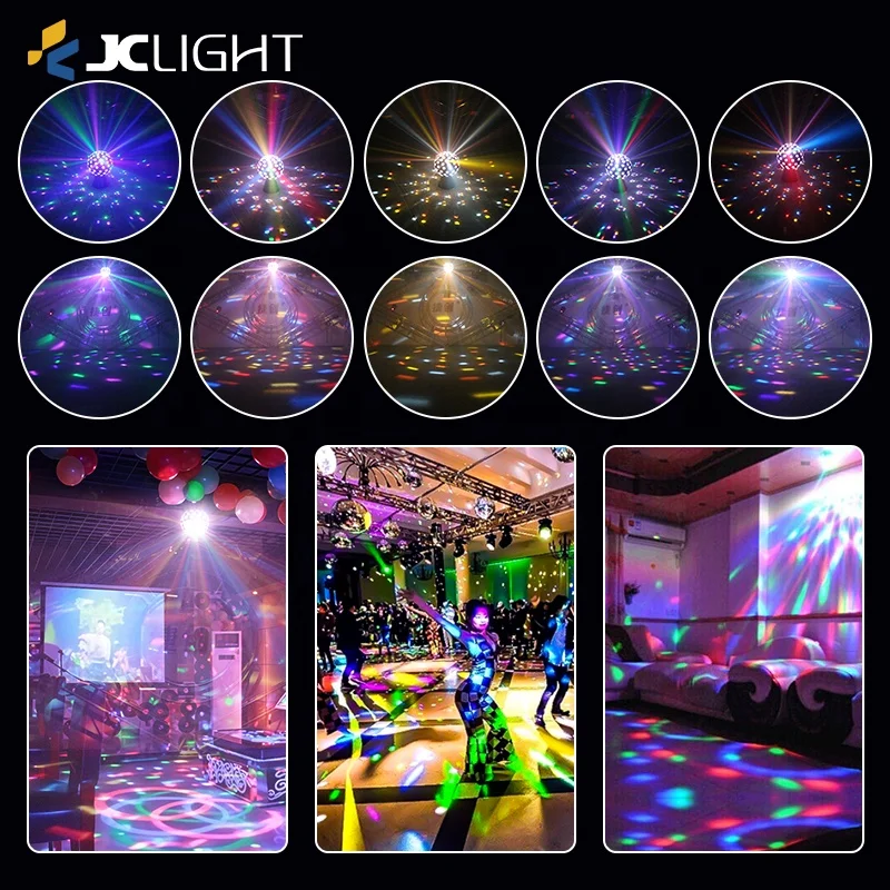 DJライト KTVディスコ回転ムービングヘッド RGBストロボ光 LED