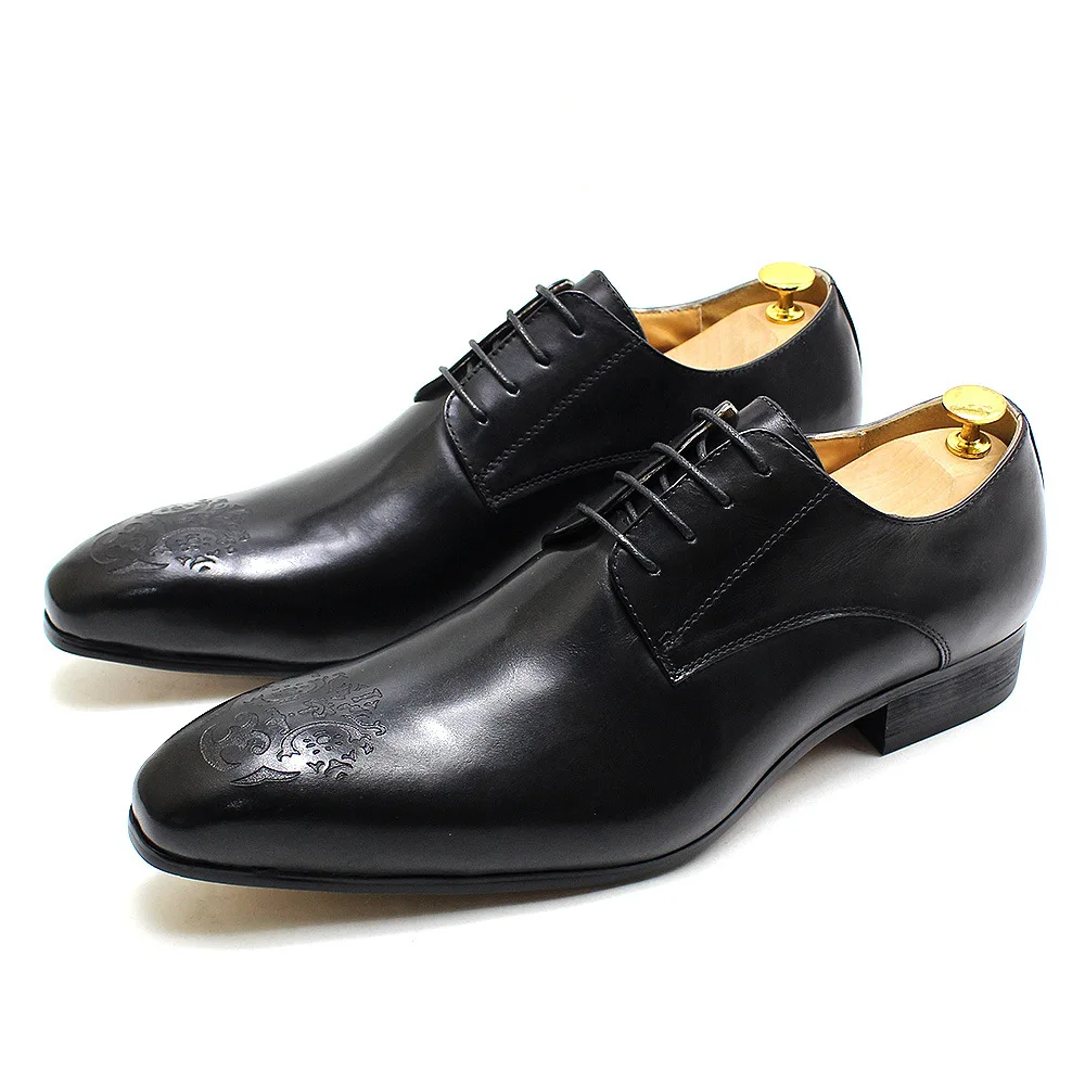 chinese dress ladies Small Feet Men's Lace Up Dress Shoes US5=EU37 / Black main image 0