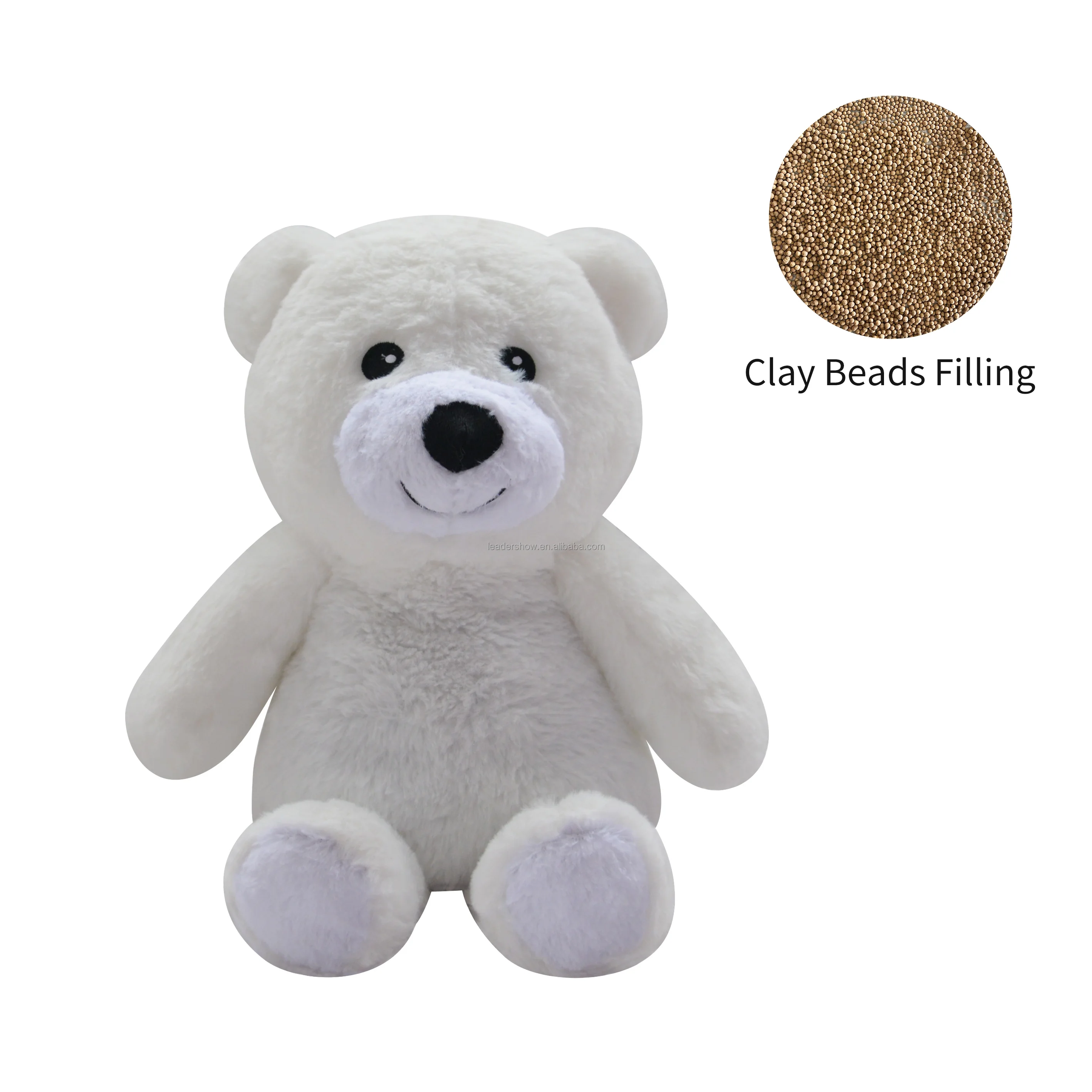 Oem Hot Sale Microbeads Stuffed Microwave Carton Animal Frog Plush Toy