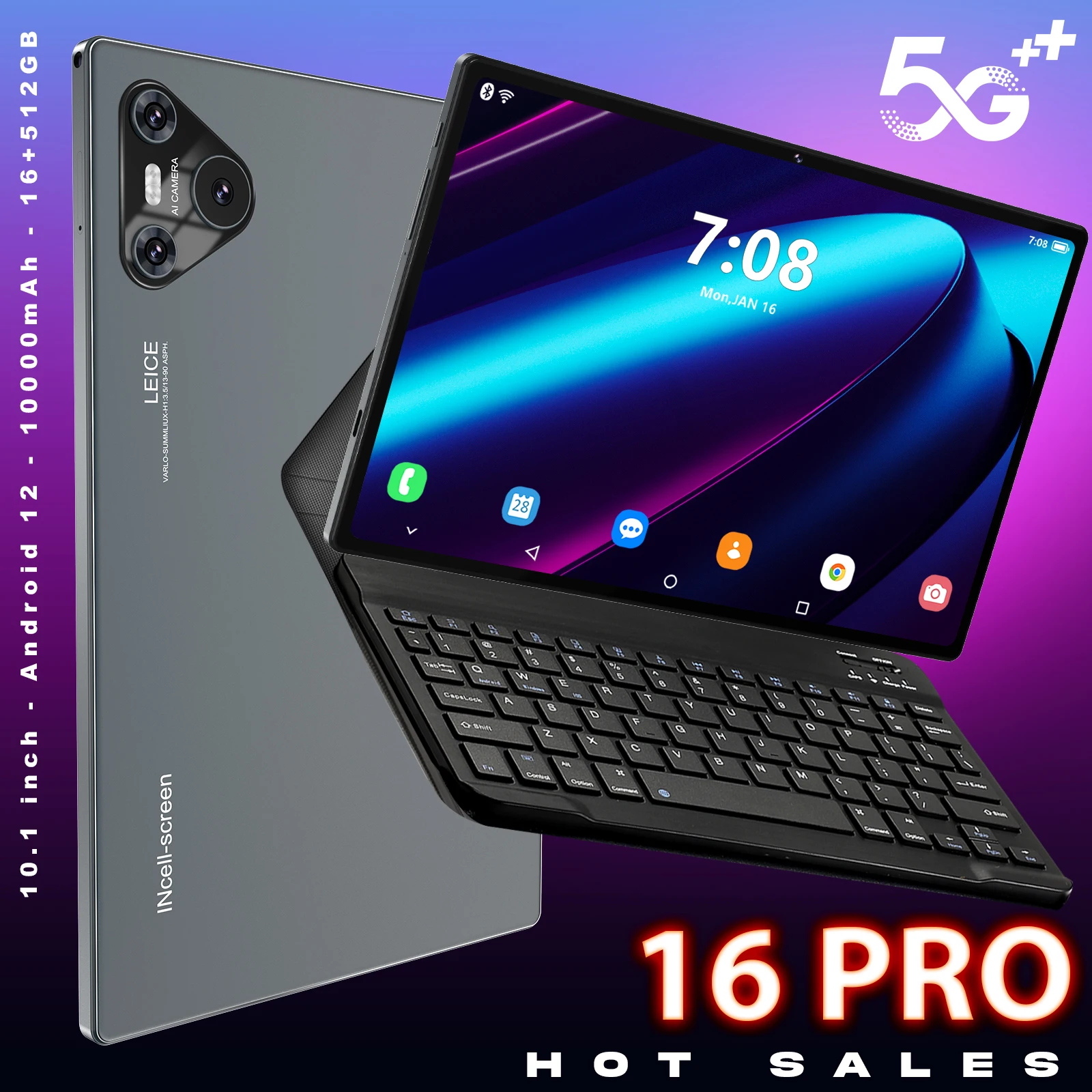 ゲーミングタブレット Android 13 16GB RAM 512GB ROM Android