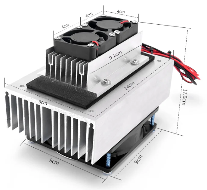 180W Semiconductor Mini Air Conditioner Cooling Unit Module 12v Peltier ...