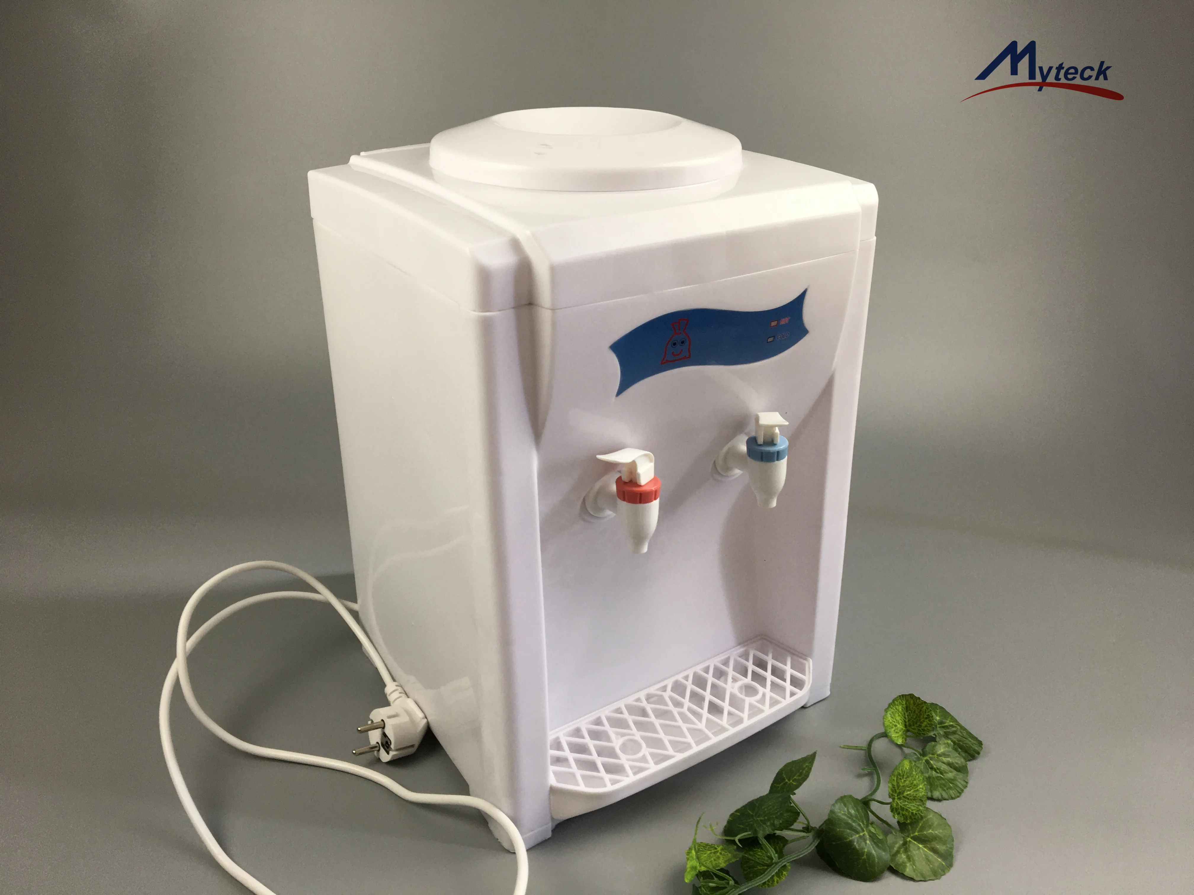 Myteck Economic Tabletop Bottled Water Cold Hot Water Dispenser With Electrical for 5 Gallon Bottle Desktop Water Dispensers