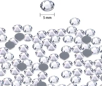 Glitzer-Strasssteine Mit Flacher Rückseite – 1440 Stück In Schwarz, Größe SS6 (2,0–2,1mm), Ideal Für Nailart & Basteln