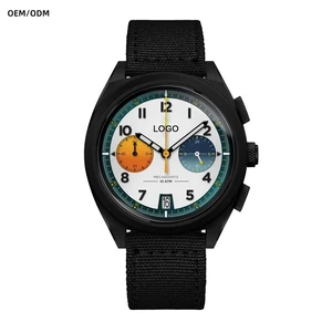 ODM Custom Logo Luxury Stainless Steel Men Watches High Quality with Japanese VK64 Quartz Watch Hot Selling Chronograph Watch