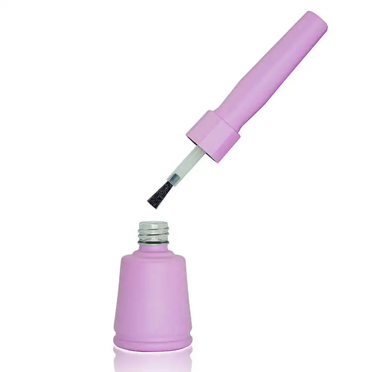 Oem 10ml 15ml Mini Nail Polish Bottles Cosmetics Glass Uv Gel With Brush In Stock
