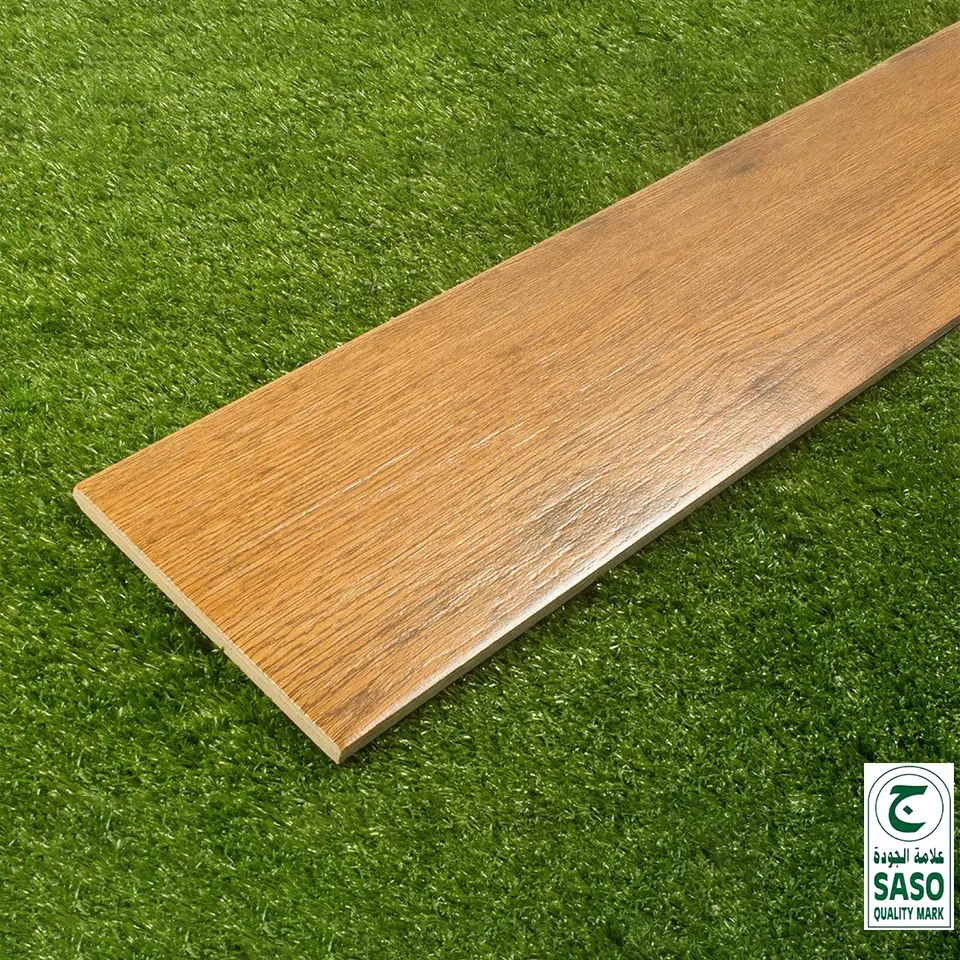 Foshan Anti slip Kajaria Rustic Ceramic Wood Finish Tiles