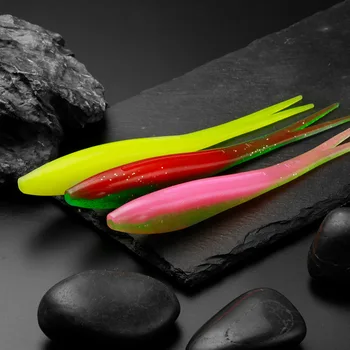 180mm 18g Drop Shooting Soft Bait V-shape Split Tail Fishing Lure Swimbait Worm Freshwater Bass Fishing Tackle – Soft Lure – view 5