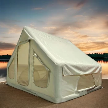 Best Price Waterproof PVC Air Pole Tent Luxury Outdoor Inflatable Camping Tent with Oxford Cloth and Cotton Fabric