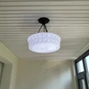 Un lustre blanc laiteux-gradation electrodeless