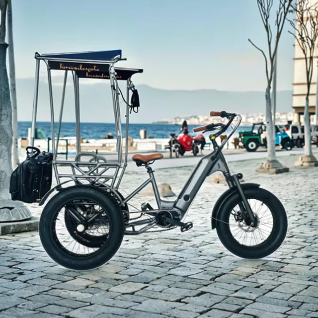 2025 China Supplier XNN Brand Adult Pedicab Motorized Electric Trike Durable Steel Materials 150kg Load Capacity Passenger Seat