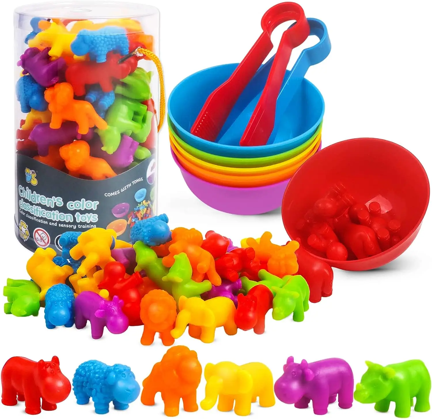 Baby Toys Sorting Counting Animals Matching Games Montessori