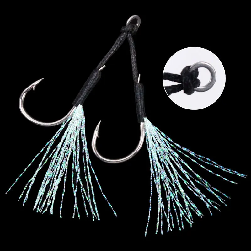 Wholesale Lure Supplies Tie Wool Black Wire Iron Hook with Barbed Fish Hook  Single Ring Fishing Gear Outdoor Fishing Supplies