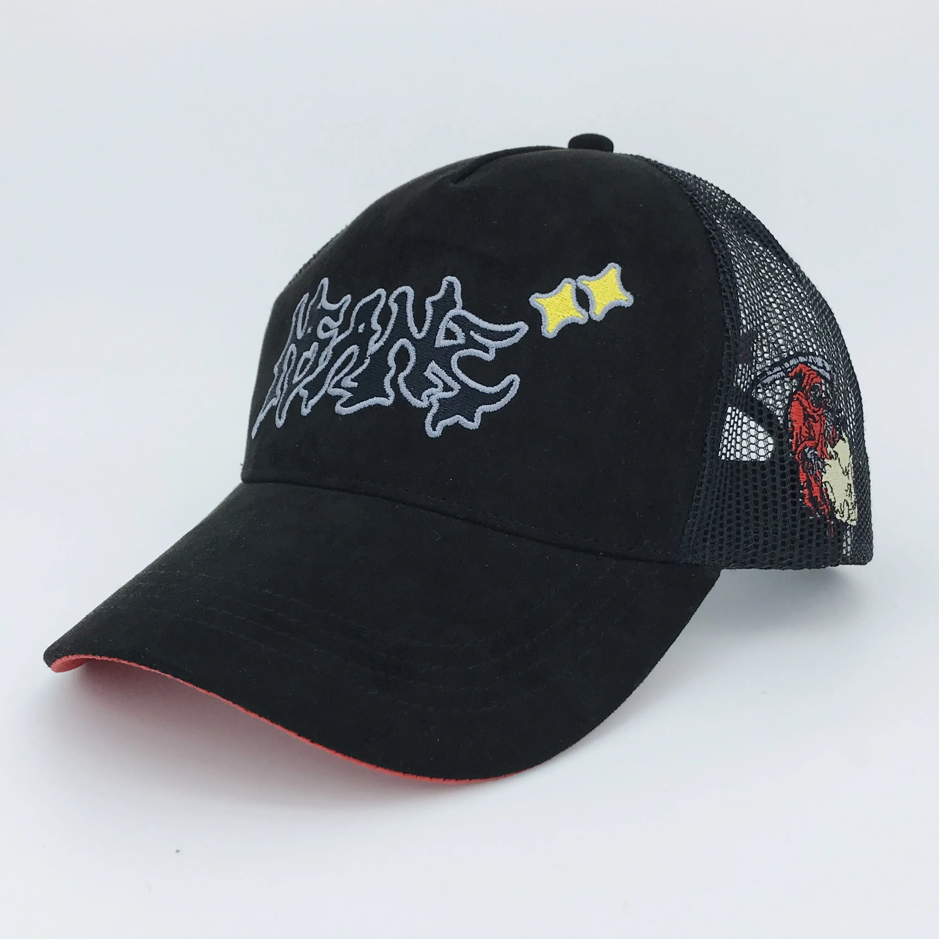 YKH Top Quality Custom Embroidery Logo Structured Solid Suede Baseball Cap for Women Men