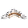 Galvanized steel flower box seat style II-luminous