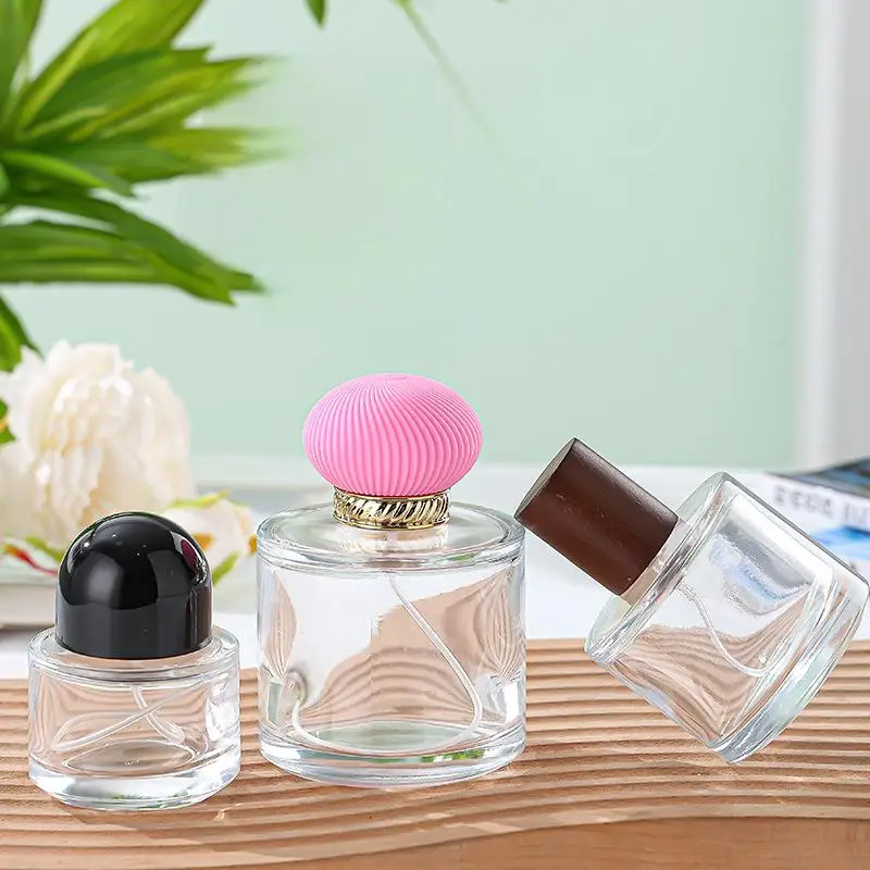 Eco-Friendly 20ml 30ml 15ml Recyclable Lightweight Flat Perfume Bottles Pump Sprayer Cosmetic Packaging Matte Surface 60ml 30ml