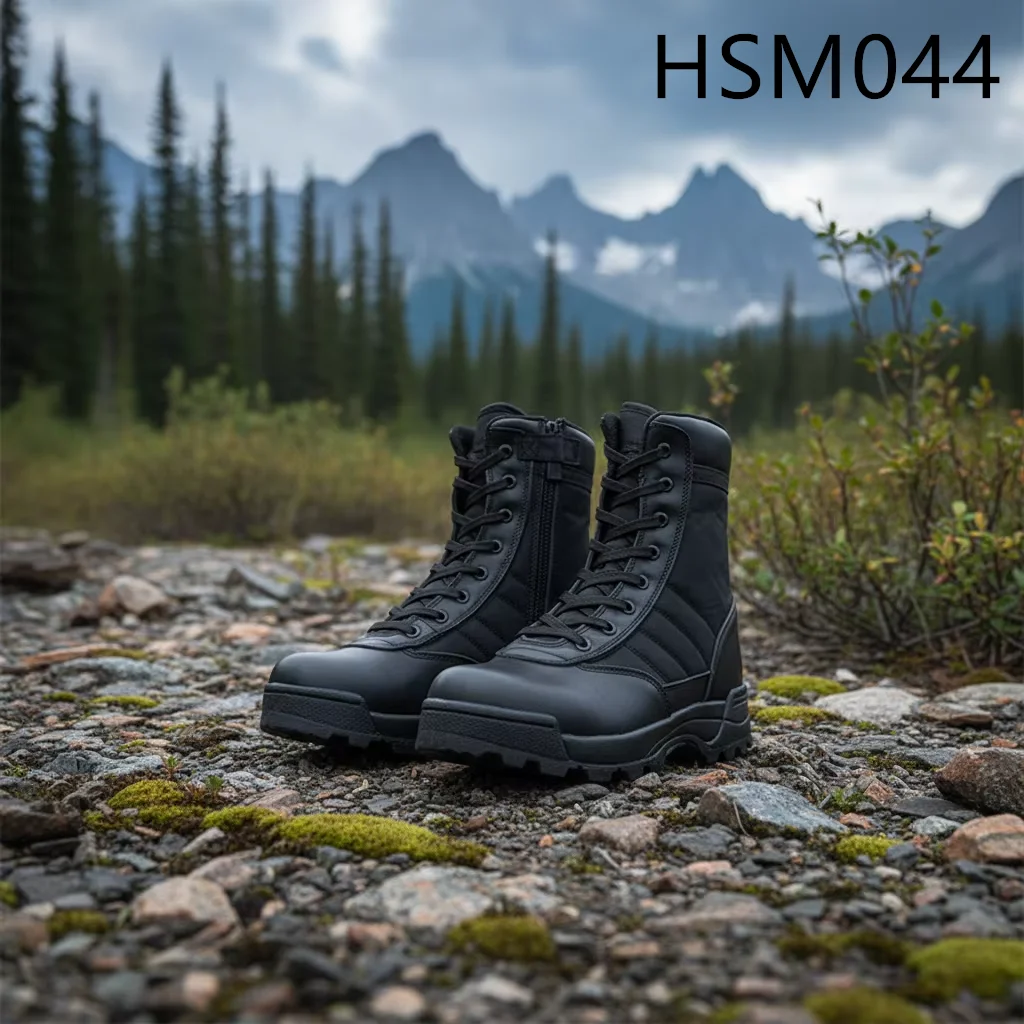 LXG,Hiking & Trekking Confident Traction Stitching Rubber Sole Tactical Gear Boots Mountainous Area Rugged Combat Boots HSM044