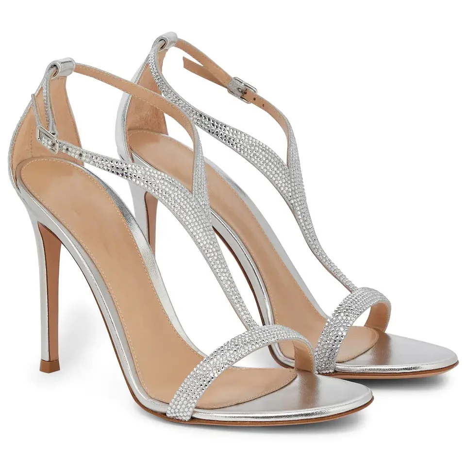 strappy diamond sandals