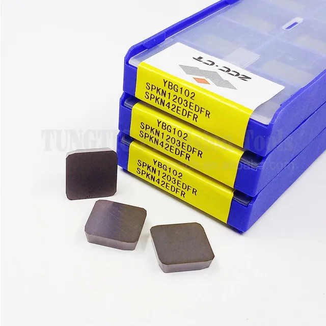 ZCC SPKN YBG102 SPKN1203EDFR Carbide Inserts CNC Milling Cutter for Metal Lathe Cutter Tools