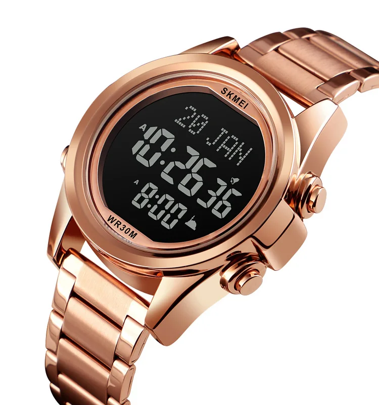 Muslim Compass Qibla Watch | Skmei Digital Muslim Azan | Muslim Azan  Digital Watch - Digital Wristwatches - Aliexpress