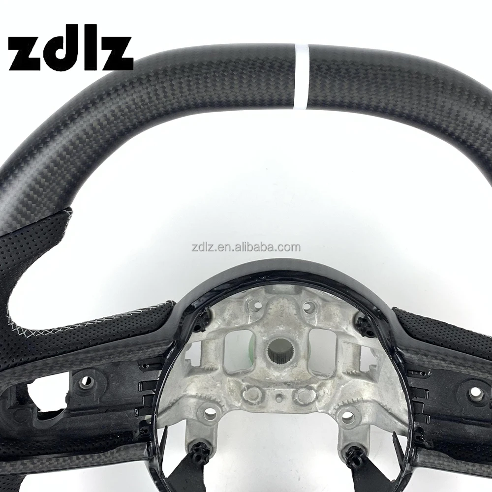 For JEEP Wrangler JL Gladiator 2018 2019 2020 2021 2022 2023 Car Steering Wheel Custom Matte Carbon Fiber Steering Wheel