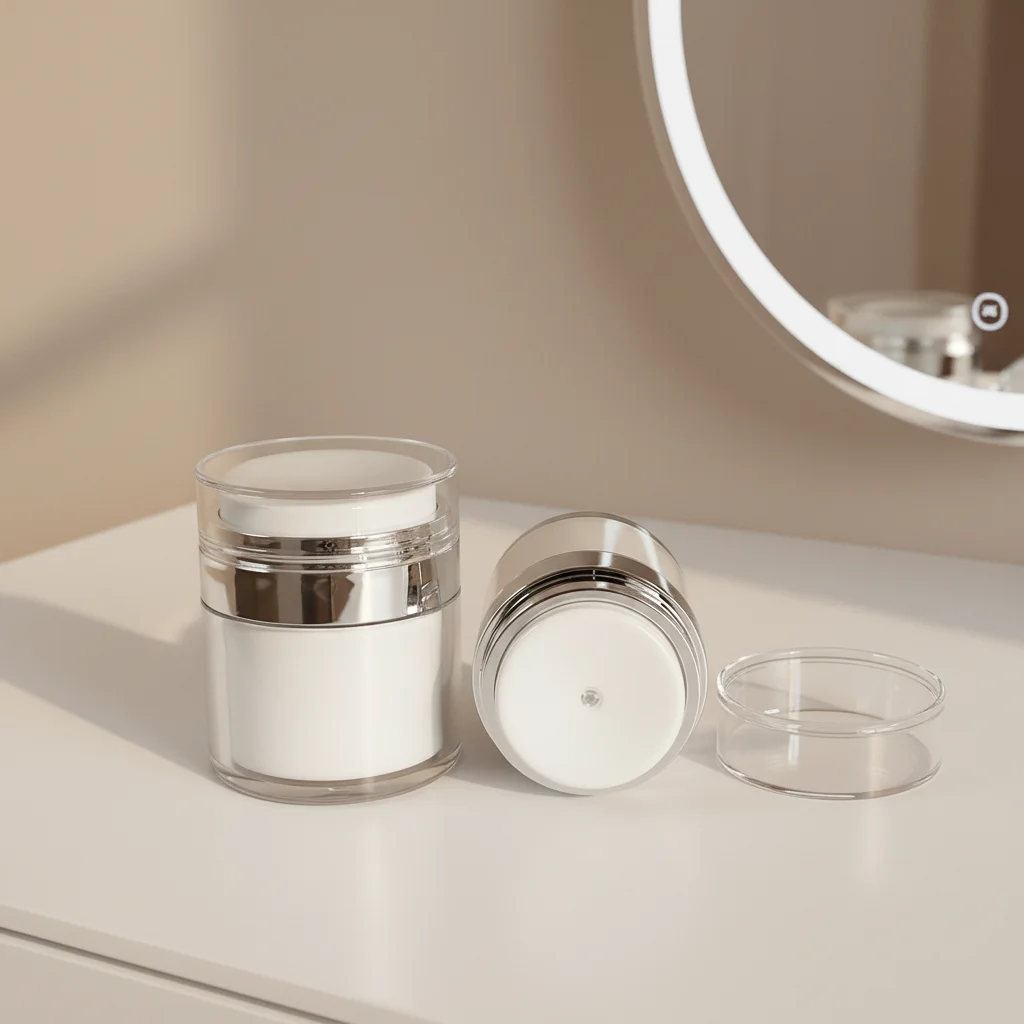 Luxury Airless Cream Jar for Skincare - 15g to 100g