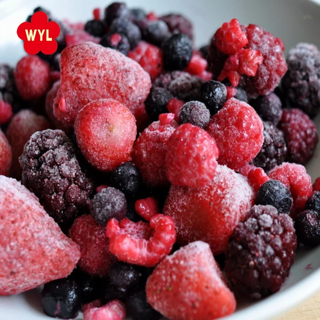 Bulk Packing Frozen Fruit IQF Frozen Mixed Berries with Blackberry Strawberry Blueberry Raspberry