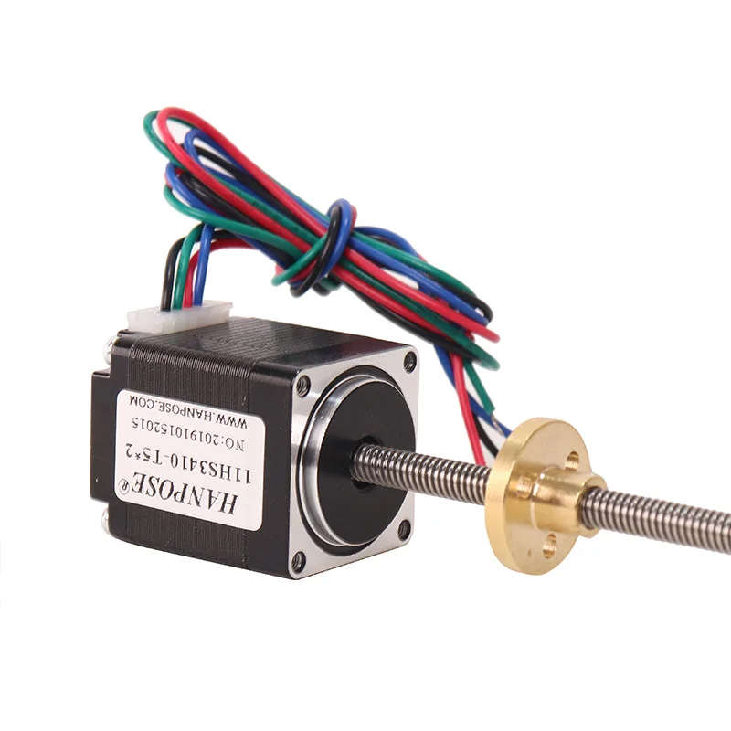 korakni motor s vijkom od 1,8 stupnja 28 11HS4010-T5*2 Vijak L150mm 0,12 N.m Moment savijanja Pogodan za 3D pisač 2 faze Korakni motor Nema11