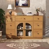 Natural + Solid Wood+MDF+Glass + 5 or More Spaces