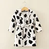flannel robe-cow