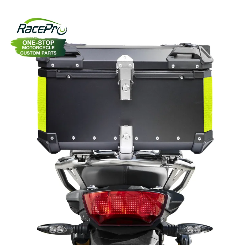 AP03 65L Aluminum Waterproof Motorcycle Top Case, Trunk Tail Box With Security Lock For Luggage (black) I.571958904 - View #7