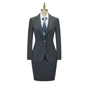67% Antibacterial Polyester Women's Suit Set NK2056-1 Formal Style Professional Women's Clothing Factory Wholesale OEM/ODM