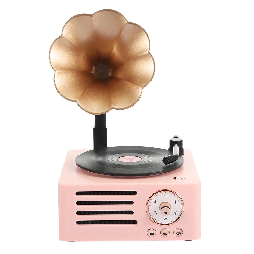 Retro Bluetooth Vinyl Record Player Mini Speaker