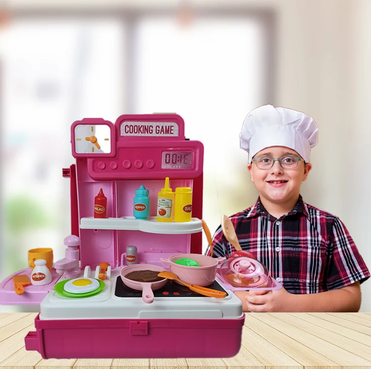 2020 Детский чемодан, игровой домик, игрушки, имитация кухонного набора/обучающие игрушки для детей, игрушки kicchen/кухонные игрушки