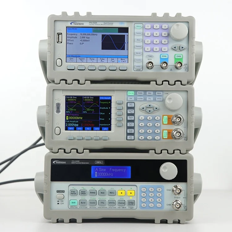 Twintex School Student Use Sine Triangle Arbitrary 2 Channel Square Wave 20MHz Function Generator