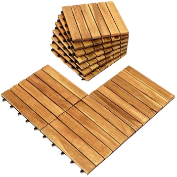 WPC Floor Decking Second Generation Outdoor Garden Terrace WPC Flooring