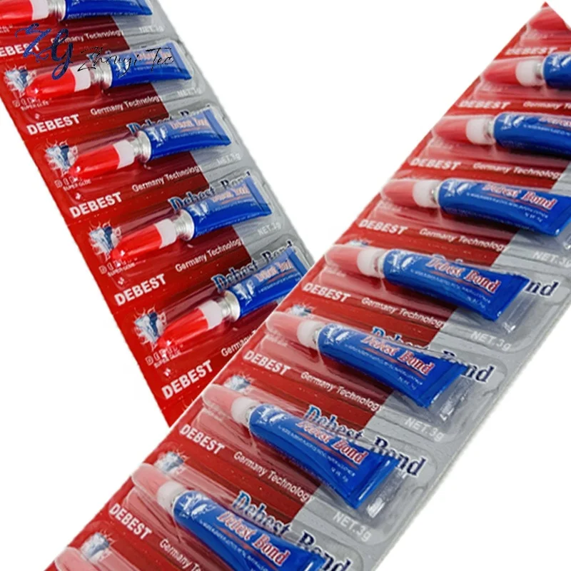 Factory Direct 100% Original Quality Clear Shoe Glue Fast Bond Liquid Super Glue Adhesive Easy Tear for Leather 12pcs Pack
