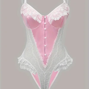 2026 New Ladies Jumpsuit Fresh & Gentle Sweet Explosion with Button Decoration Firm Control Level