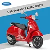 Vespa GTS 125cc rossa del 2017