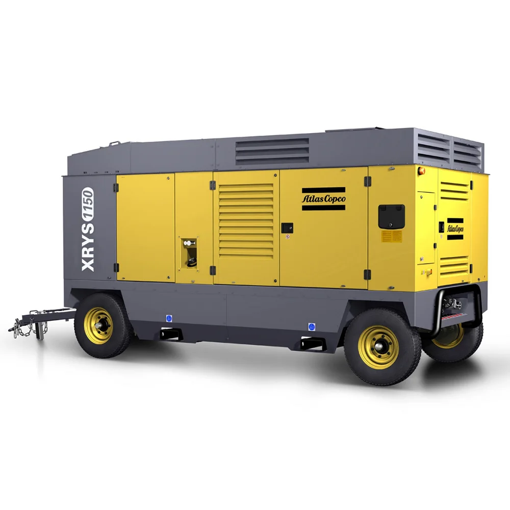 Atlas XAMS1150 Copco Compressor Diesel Driven 8bar 125psi 30m3 AtlasCopco XAMS 1150 Cfm Mobile Air Compressors