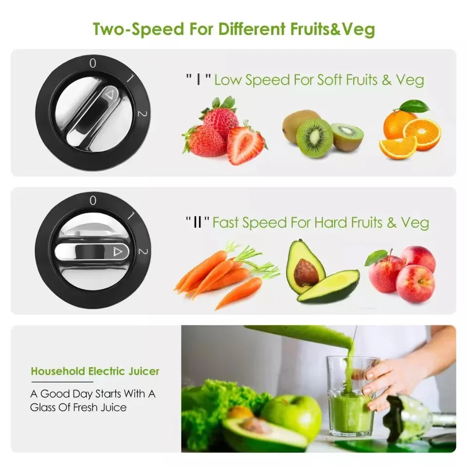 Powerful Electric Centrifugal Juicer Hand Press Fruit Juicer Mango Lemon Orange Fruit Juicer Machine Juice Extractor