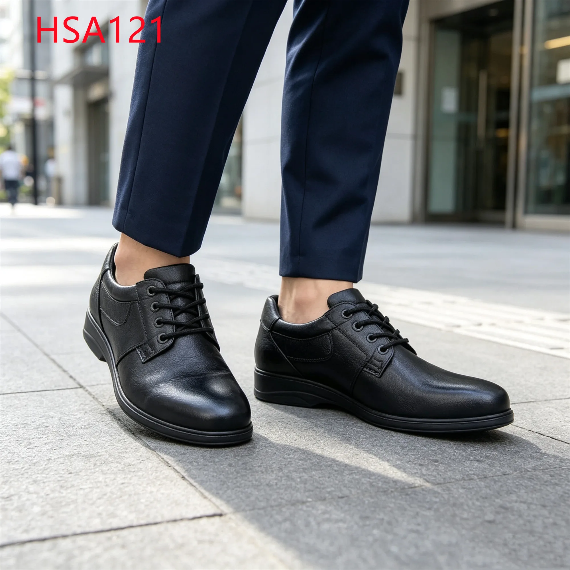 LXG,Professional Attire Full Grain Embossed Leather Office Shoes square Toe Design Lace-up Hua Singh Men Leather Shoes HSA121