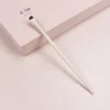 Plastic handled extra small slanted head eyebrow brush
