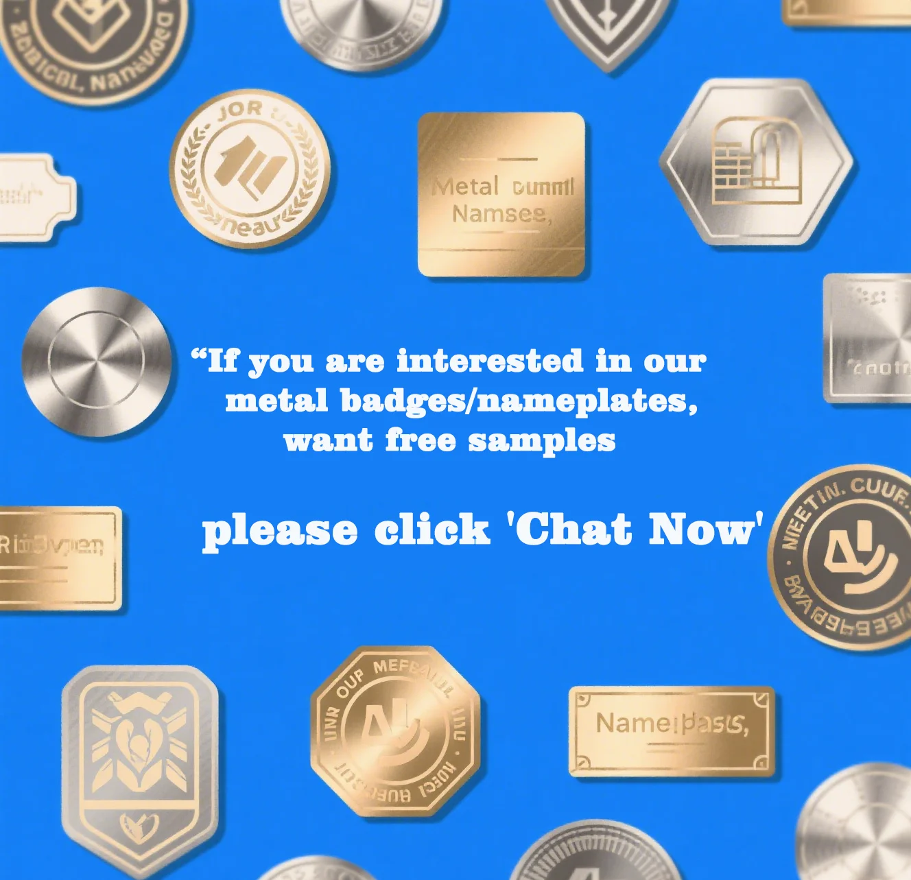 Custom 3D Design Personalized Metal Plate Logo Emblem Metal Car Machine Custom Nameplate Stickers Badges and Stickers Letters