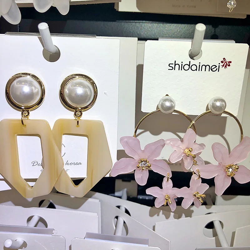 80150pcs Each Kg Sell By Weight Korean Style Long Asymmetric Earrings