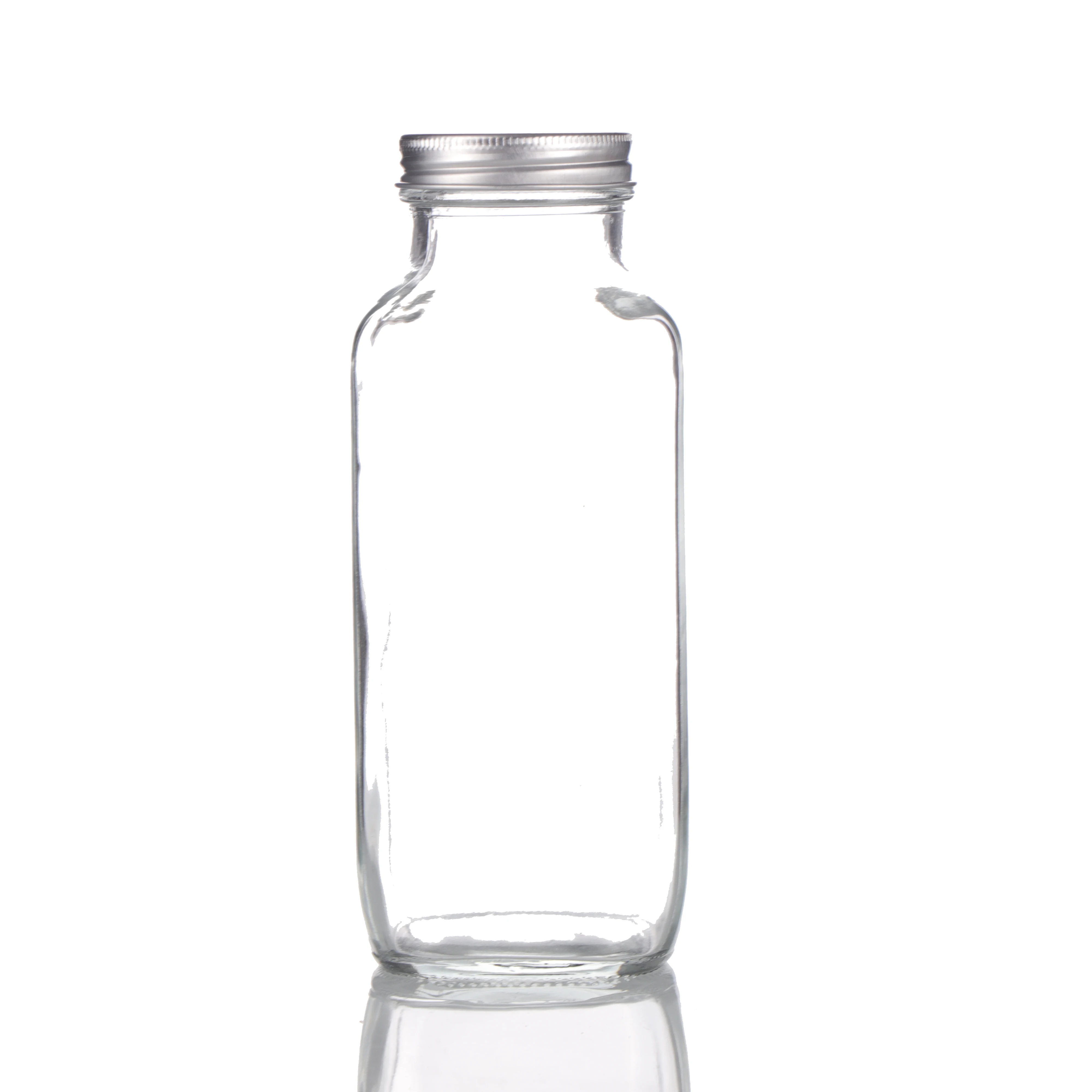 French Square Glass Water Bottle at