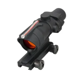 Tactical Sight 3.5x35 Real Red Fiber Optics Horseshoe Reticle Compact Shockproof Rifle Scope For Hunting