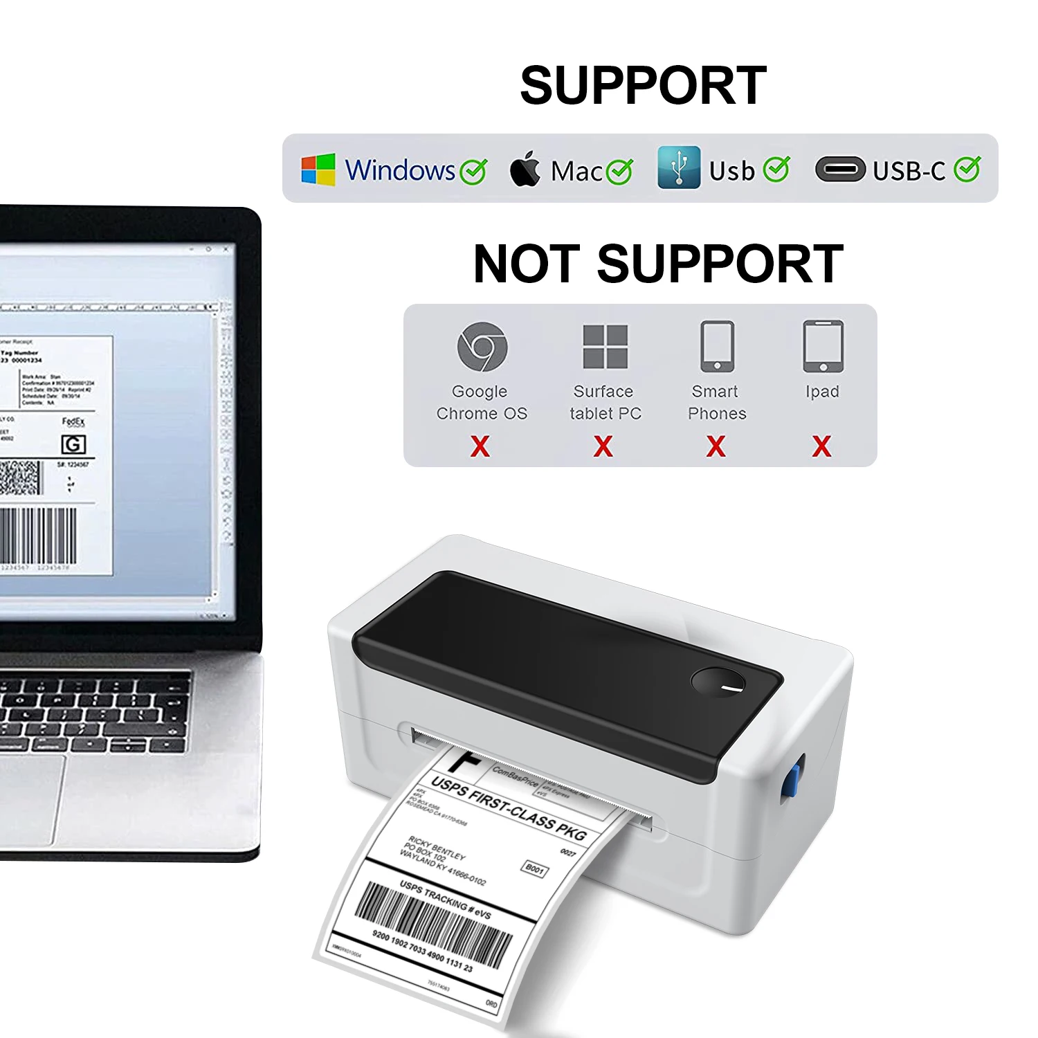 Amazon Fba Label Printer Thermal Printer 4x6 Shipping Label Thermal