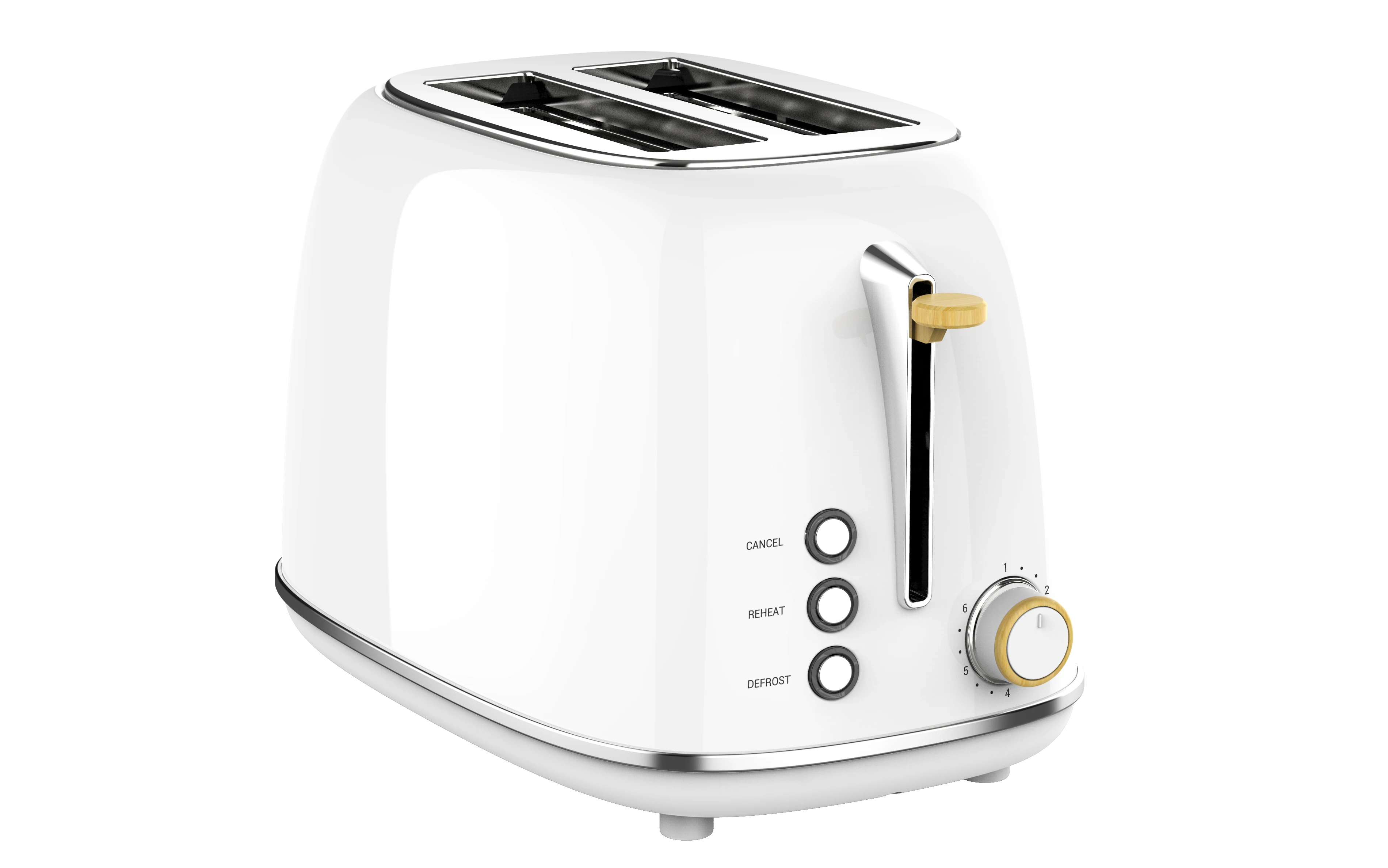 Stainless Steel Toaster Home Appliance Automatic Pop Up Bread Toaster 2 ...