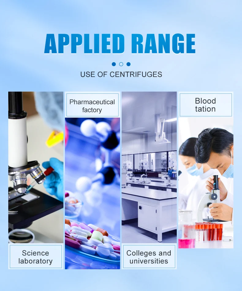 Medical Hospital Use Low Speed Cytospin Centrifuge with 3500rpm 1328xg and 12 Cell Slide Clips