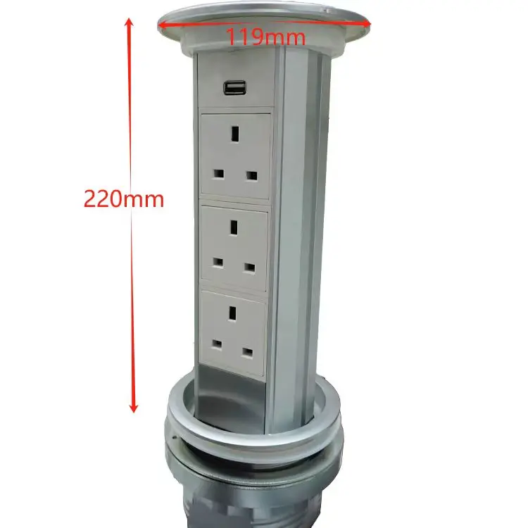 VNX Intelligent Elevation Electrical Outlet Lift Pop up Universal Power Usb Charger Socket/ Pop up Socket for Smart Home